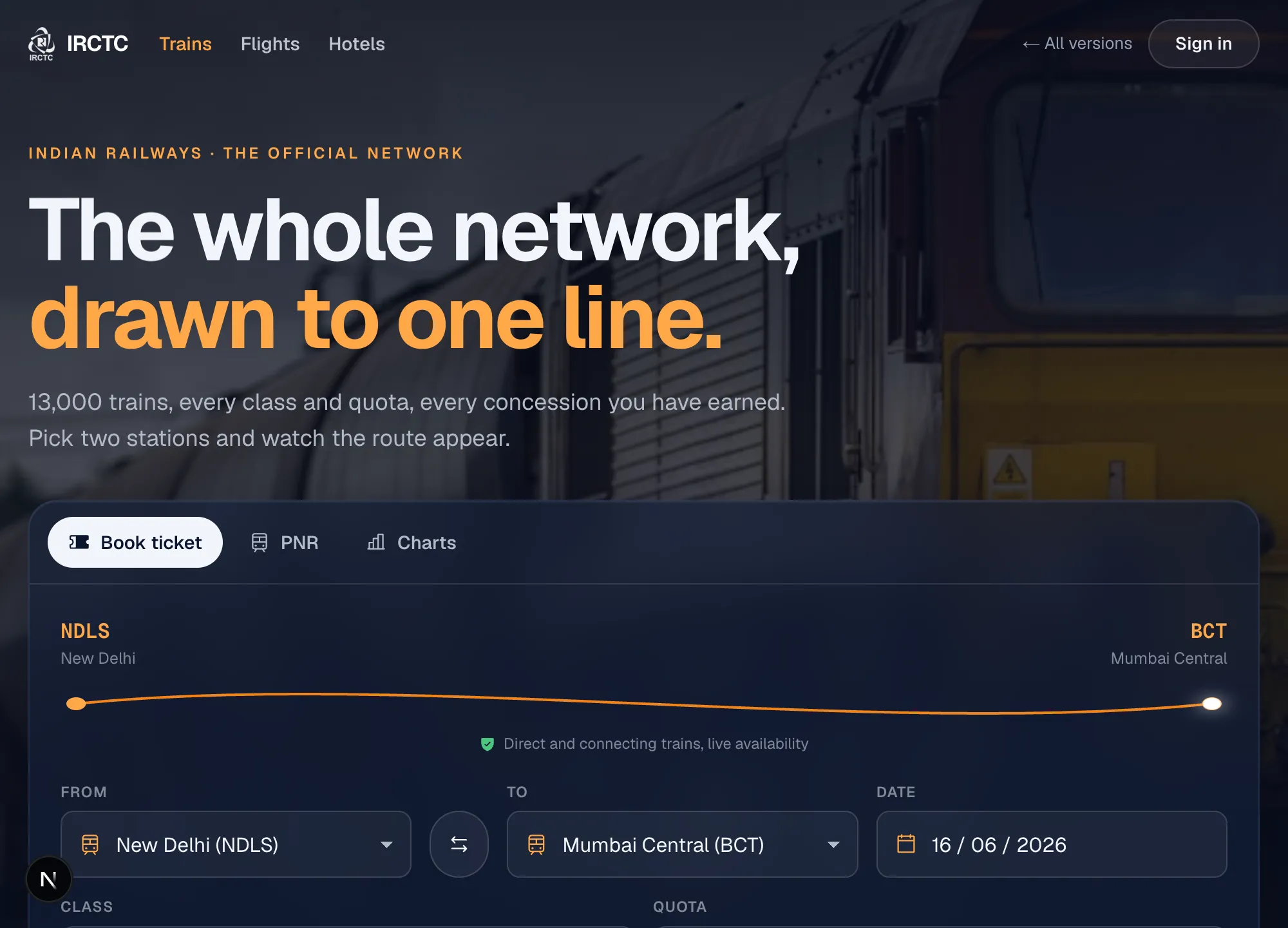 Impeccable · Frontier Train search